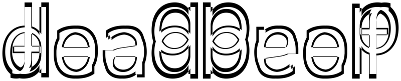 Ambigram for deadbeef in Malgun